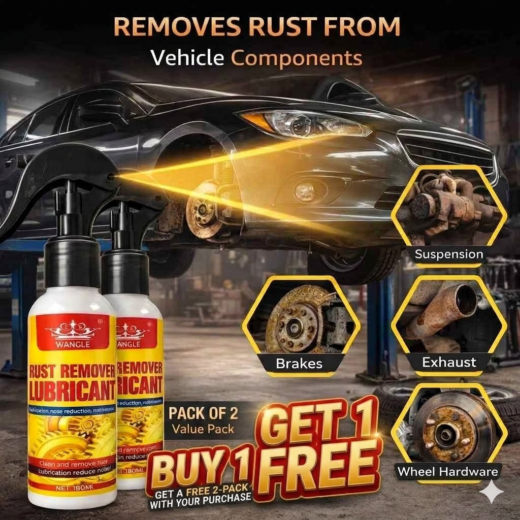 Anti- Rust Lubricant Spray & Rust Remover |  Pack of 2 Bye 1 Get 1 Free